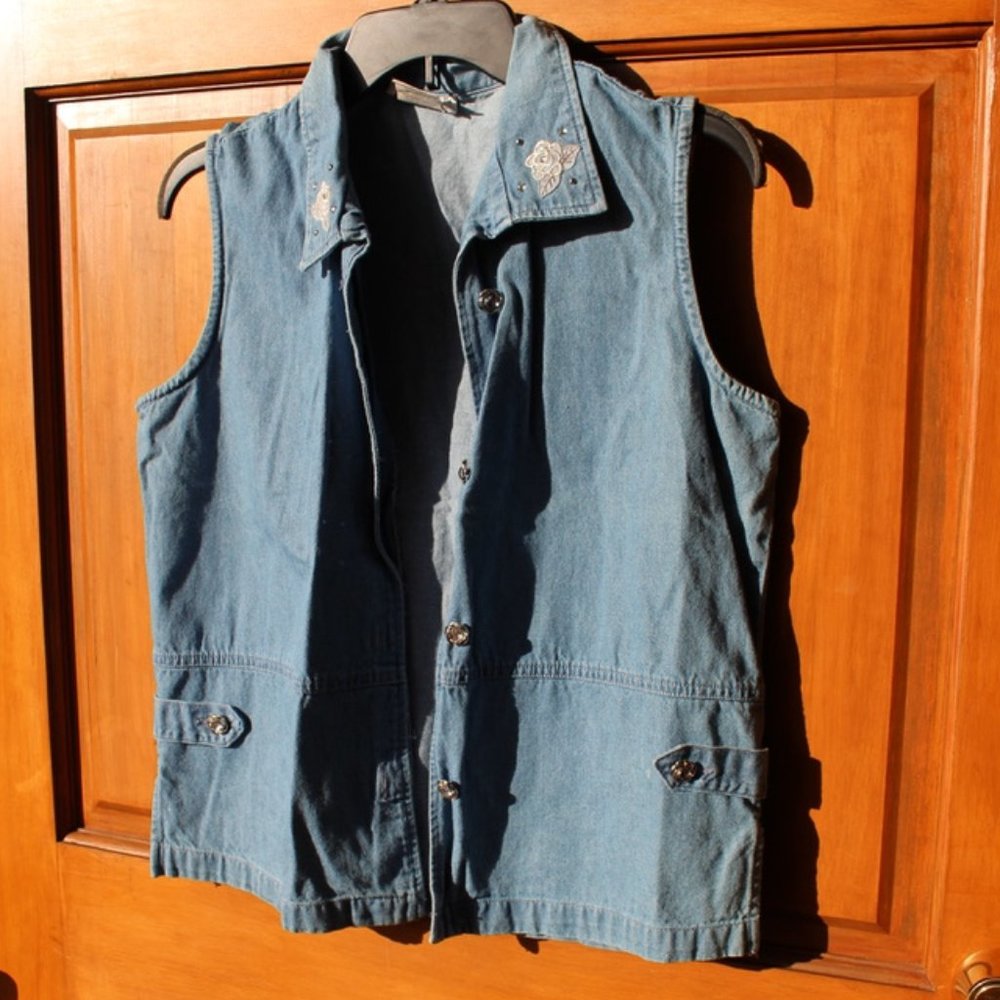Vintage denim vest